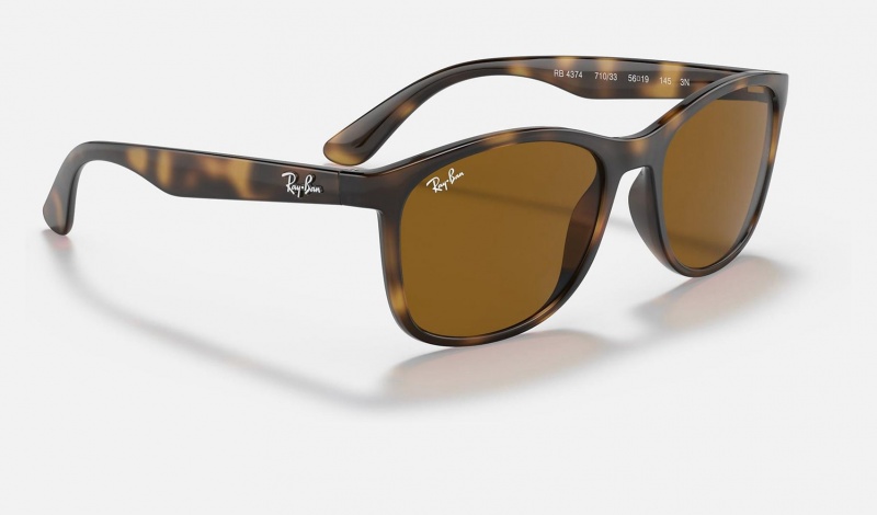 Ray Ban RB4374 Men's Sunglasses Brown | 07946-ZLSA