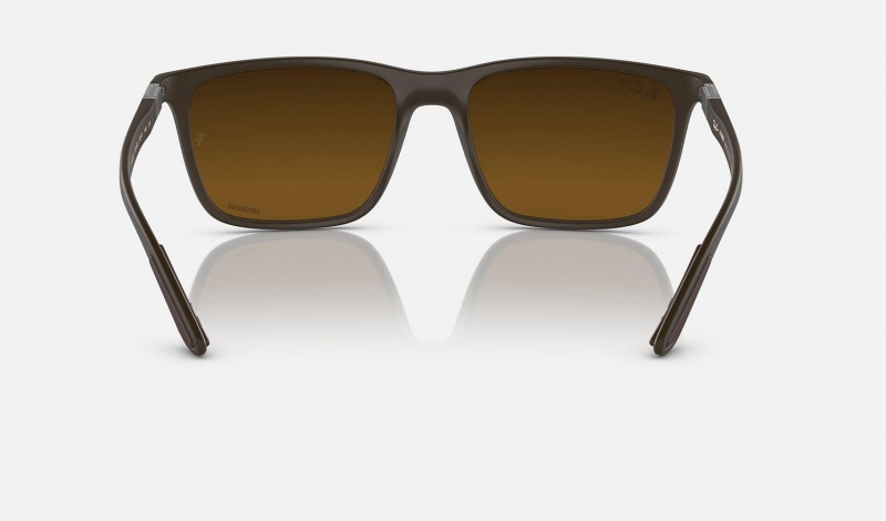 Ray Ban RB4385 Men's Sunglasses Brown | 73956-DXSB