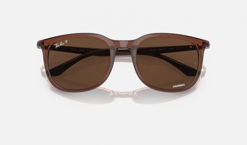 Ray Ban RB4386 Men's Sunglasses Brown | 35467-GLOS