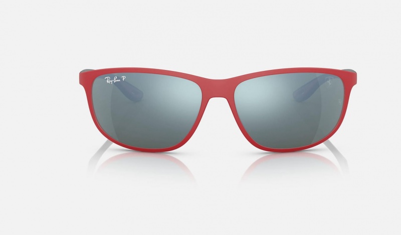 Ray Ban RB4394m Scuderia Ferrari Collection Men's Sunglasses Silver | 42387-OYFV