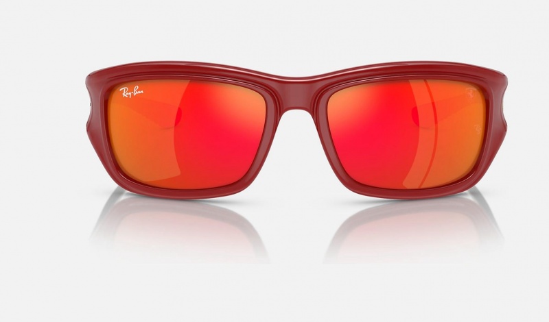 Ray Ban RB4405m Scuderia Ferrari Collection Men's Sunglasses Orange | 23974-DMZO