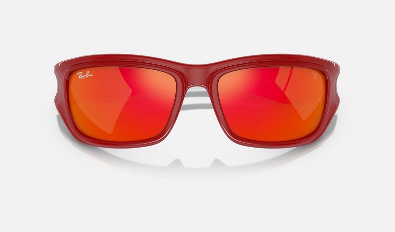 Ray Ban RB4405m Scuderia Ferrari Collection Men's Sunglasses Orange | 23974-DMZO