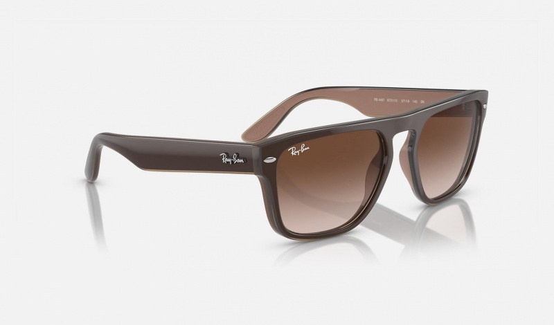 Ray Ban RB4407 Men's Sunglasses Brown | 50918-SIOM