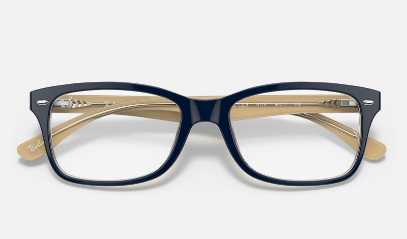 Ray Ban RB5228 Optics Men's Eyeglasses Blue | 56207-ZFPB