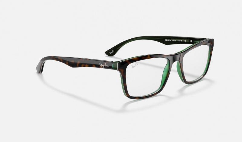 Ray Ban RB5279 Optics Men's Eyeglasses Green | 14928-WKES