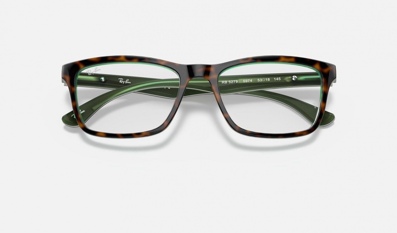 Ray Ban RB5279 Optics Men's Eyeglasses Green | 14928-WKES