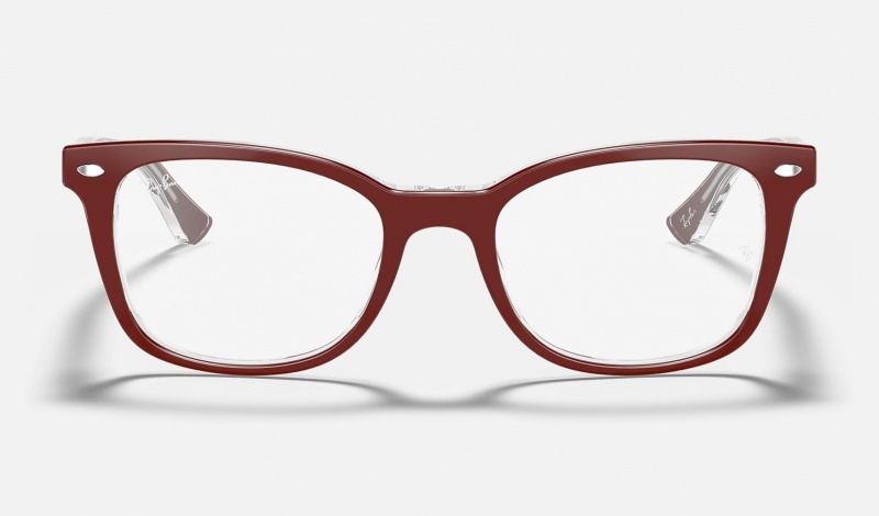 Ray Ban RB5285 Optics Men's Eyeglasses Burgundy | 54061-IJWV