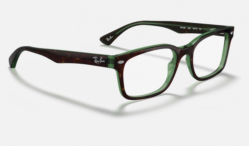 Ray Ban RB5286 Optics Women's Eyeglasses Green | 89126-JYUB