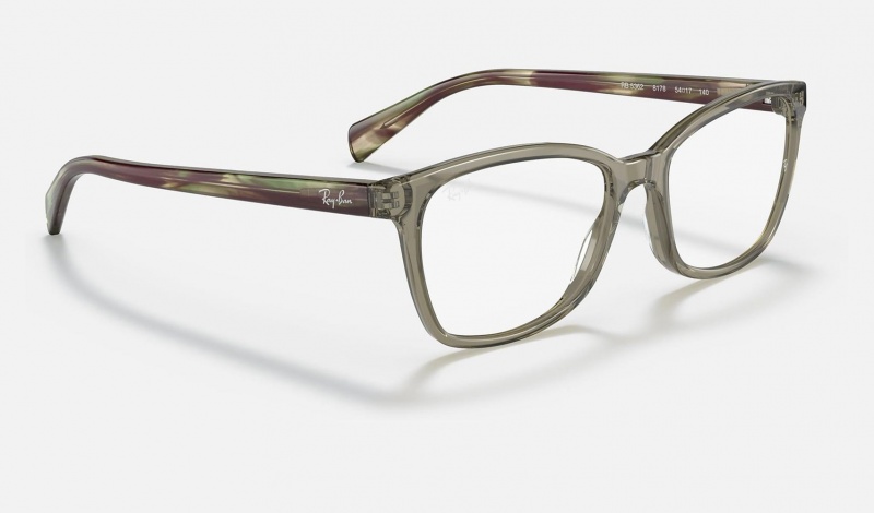 Ray Ban RB5362 Optics Women's Eyeglasses Green | 79254-SNGH