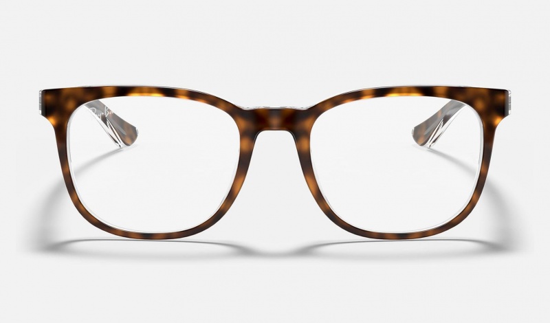 Ray Ban RB5369 Optics Men's Eyeglasses Brown | 24185-TXQN