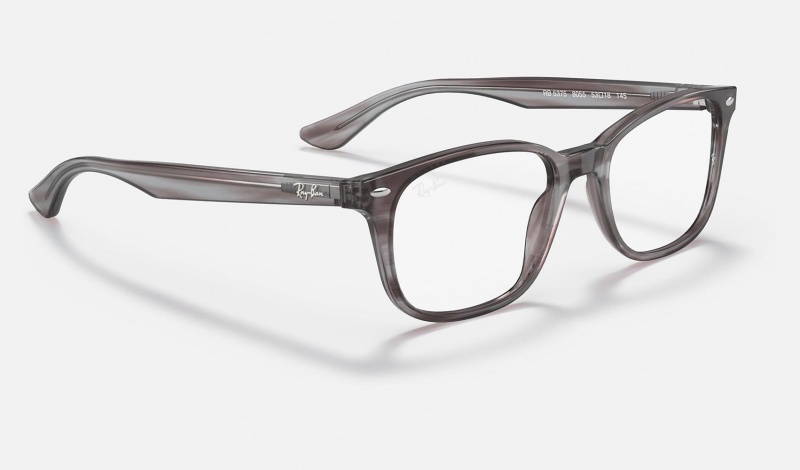 Ray Ban RB5375 Optics Men's Eyeglasses Grey | 78201-SNZX