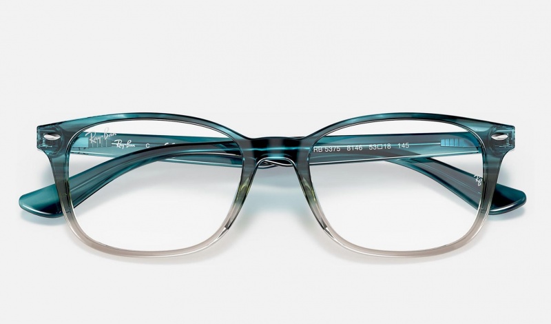 Ray Ban RB5375 Optics Men's Eyeglasses Turquoise | 31025-VYBX