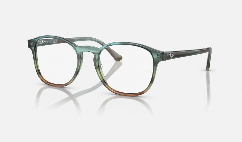 Ray Ban RB5417 Optics Men\'s Eyeglasses Green | 19826-EHYP