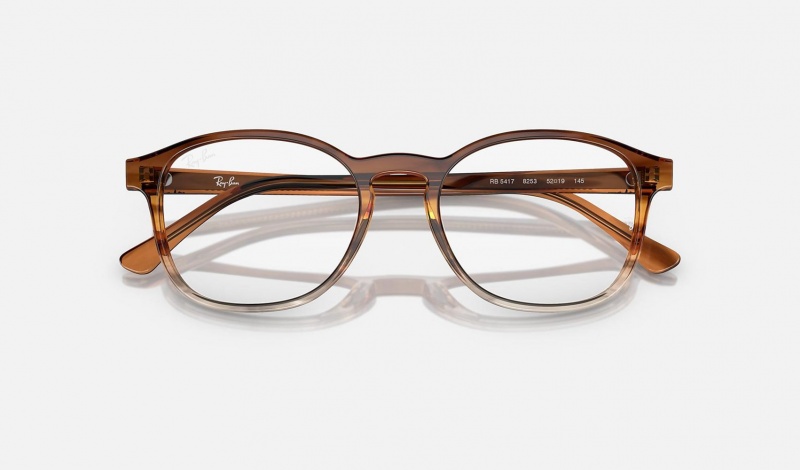 Ray Ban RB5417 Optics Women's Eyeglasses Brown | 04163-VFWL