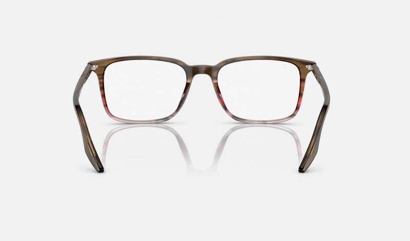 Ray Ban RB5421 Optics Men's Eyeglasses Brown | 49826-GIRM