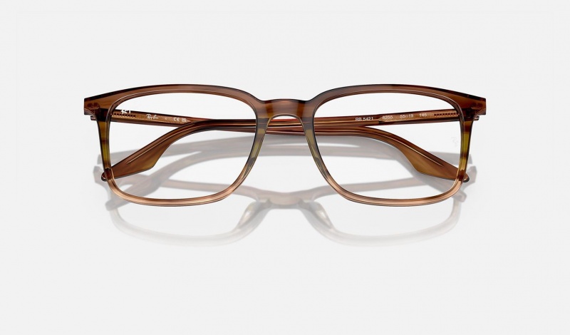 Ray Ban RB5421 Optics Women's Eyeglasses Brown | 21845-VGIN