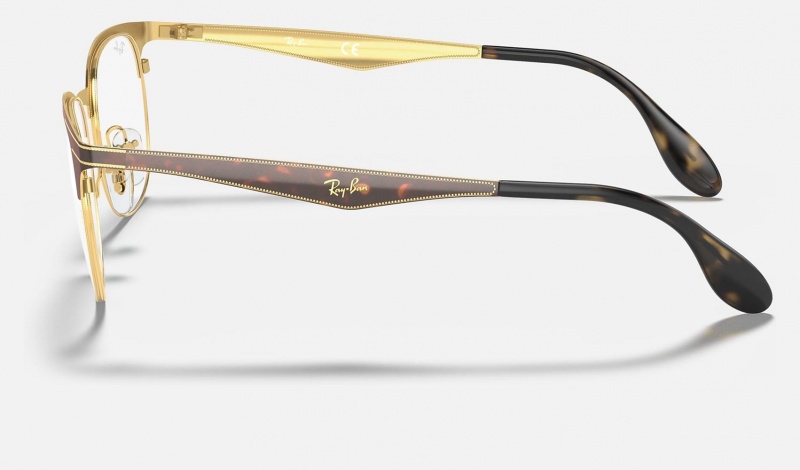 Ray Ban RB6346 Optics Men's Eyeglasses Gold | 54213-FRBS