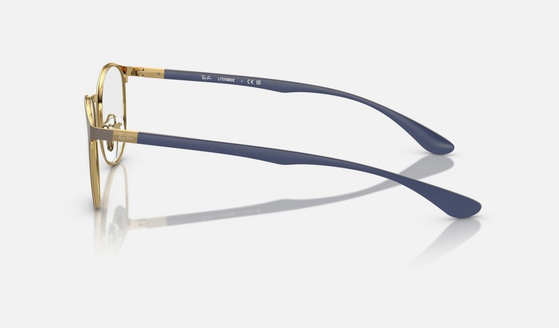 Ray Ban RB6355 Optics Men's Eyeglasses Gold | 89205-FTNZ