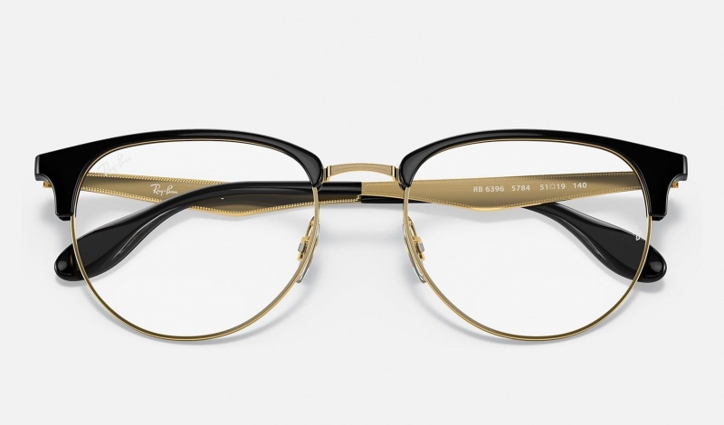 Ray Ban RB6396 Optics Men's Eyeglasses Gold | 76810-HNWP