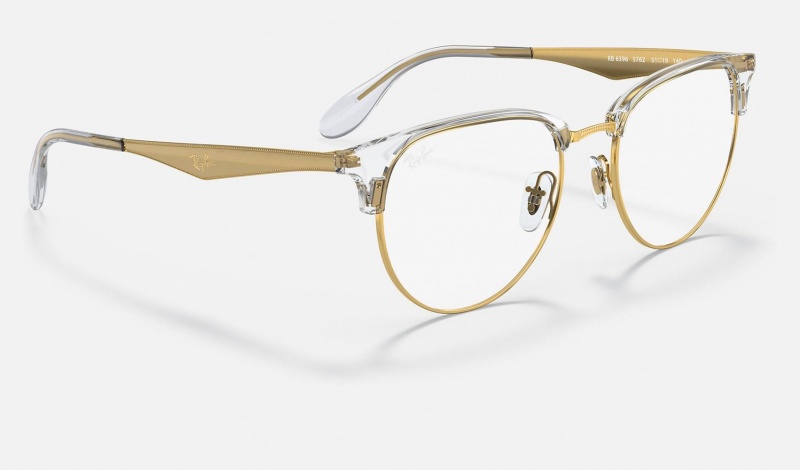 Ray Ban RB6396 Optics Men's Eyeglasses Gold | 70238-JROV