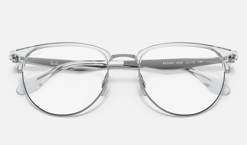 Ray Ban RB6396 Optics Men's Eyeglasses Silver | 89365-FUSD