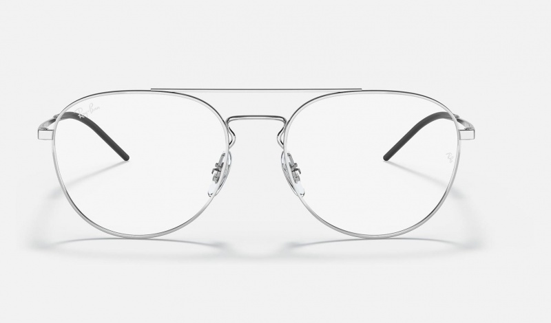 Ray Ban RB6414 Optics Men's Eyeglasses Silver | 84765-CEBJ