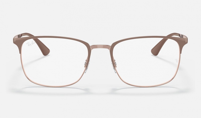 Ray Ban RB6421 Optics Men's Eyeglasses Beige | 64108-VEAF