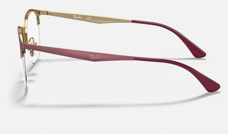 Ray Ban RB6422 Optics Women's Eyeglasses Burgundy | 46031-ONCT