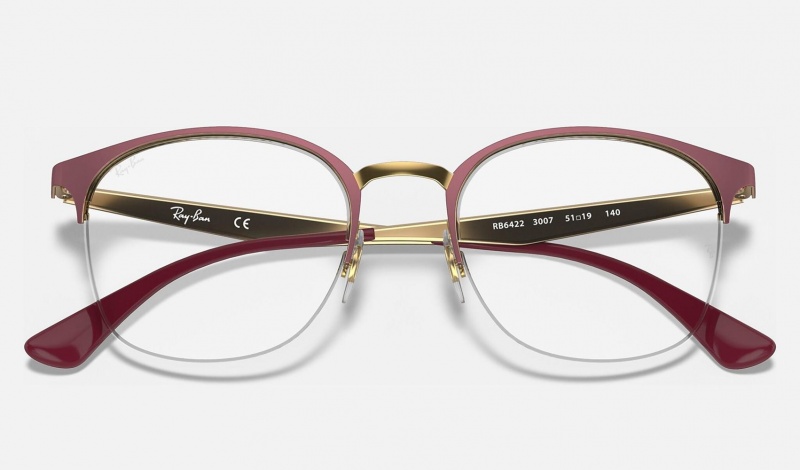 Ray Ban RB6422 Optics Women's Eyeglasses Burgundy | 46031-ONCT