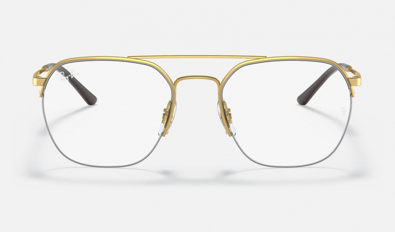 Ray Ban RB6444 Optics Men's Eyeglasses Gold | 30589-ENXF