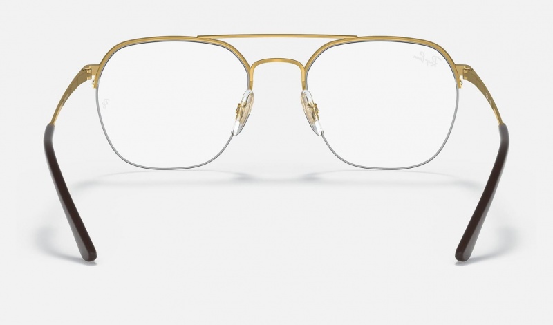 Ray Ban RB6444 Optics Men's Eyeglasses Gold | 30589-ENXF