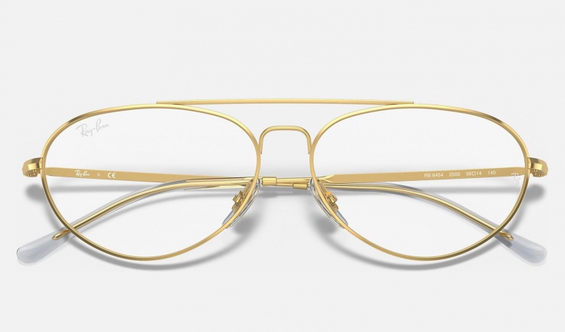 Ray Ban RB6454 Optics Men's Eyeglasses Gold | 62850-FRAL