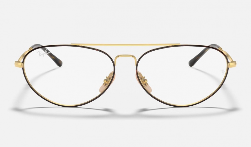 Ray Ban RB6454 Optics Men's Eyeglasses Gold | 31769-JXIB