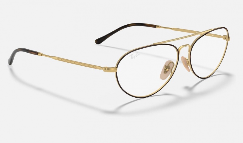 Ray Ban RB6454 Optics Women's Eyeglasses Gold | 20361-NLZC