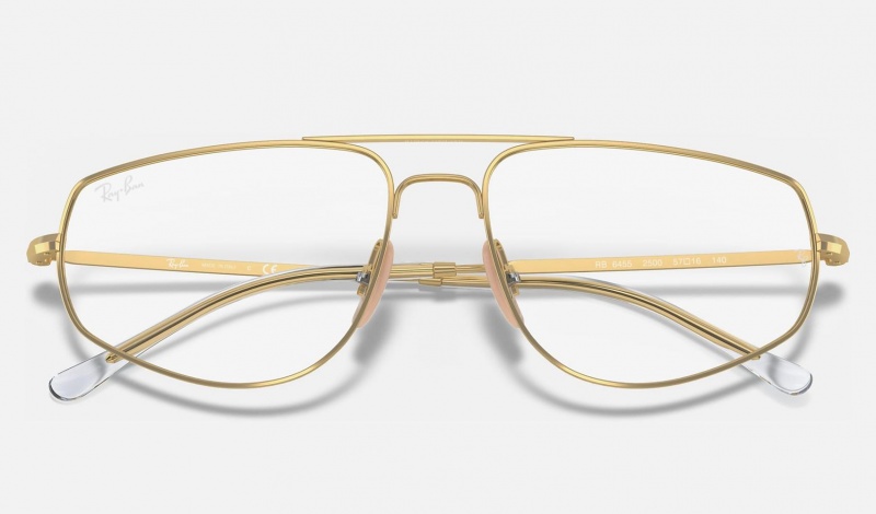 Ray Ban RB6455 Optics Men's Eyeglasses Gold | 15698-DRNZ