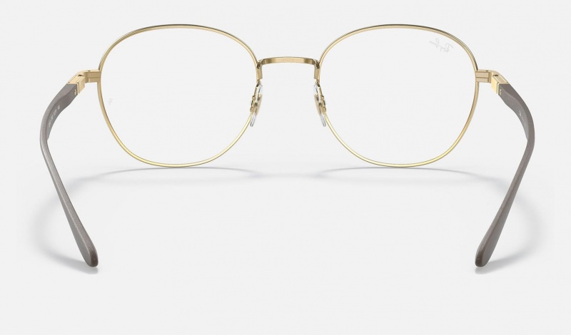 Ray Ban RB6461 Optics Men's Eyeglasses Gold | 41802-ZHCS