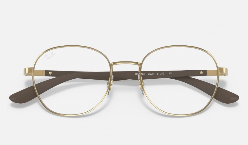 Ray Ban RB6461 Optics Men's Eyeglasses Gold | 41802-ZHCS