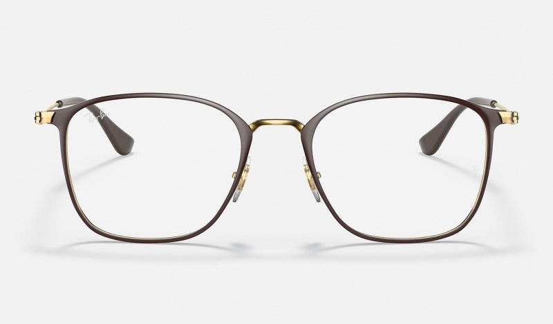 Ray Ban RB6466 Optics Men's Eyeglasses Gold | 92057-ZUHL