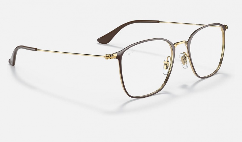 Ray Ban RB6466 Optics Men's Eyeglasses Gold | 92057-ZUHL