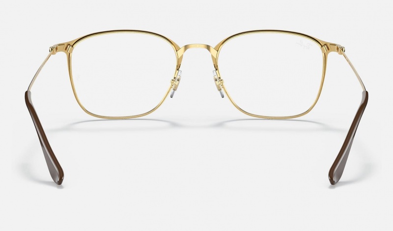 Ray Ban RB6466 Optics Men's Eyeglasses Gold | 92057-ZUHL