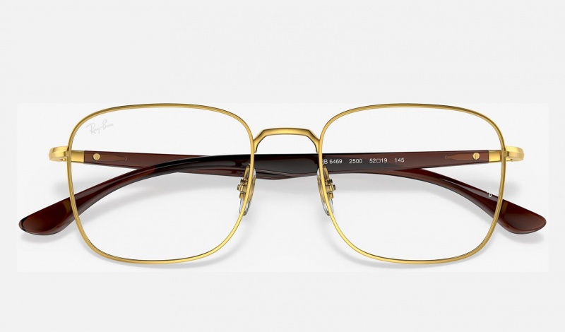 Ray Ban RB6469 Optics Men's Eyeglasses Gold | 12735-FOVU