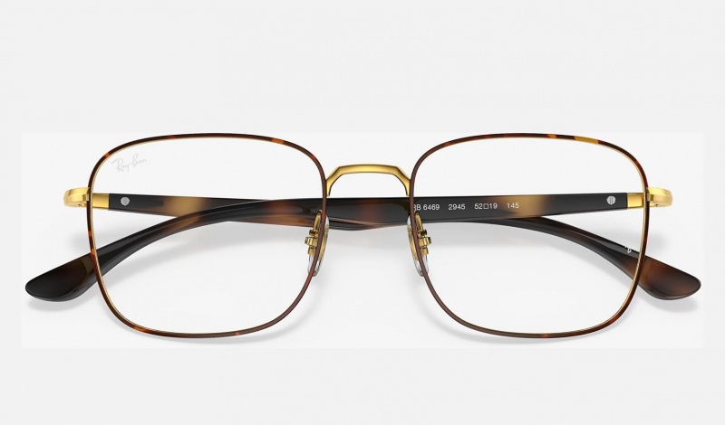 Ray Ban RB6469 Optics Men's Eyeglasses Gold | 87014-JFAG