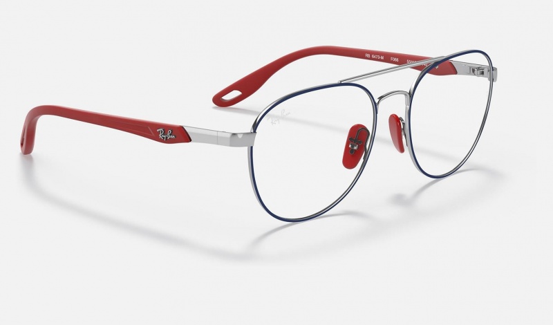 Ray Ban RB6473m Scuderia Ferrari Collection Women's Eyeglasses Blue | 31504-UWOD