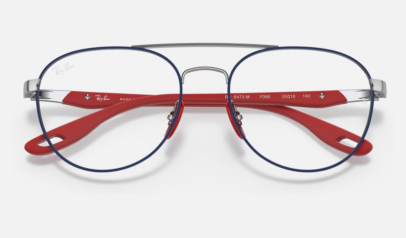 Ray Ban RB6473m Scuderia Ferrari Collection Women's Eyeglasses Blue | 31504-UWOD