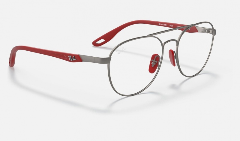 Ray Ban RB6473m Scuderia Ferrari Collection Men's Eyeglasses Grey | 38601-SARY