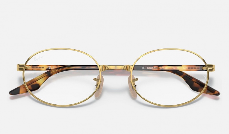 Ray Ban RB6481v Optics Women's Eyeglasses Gold | 19430-FQUW