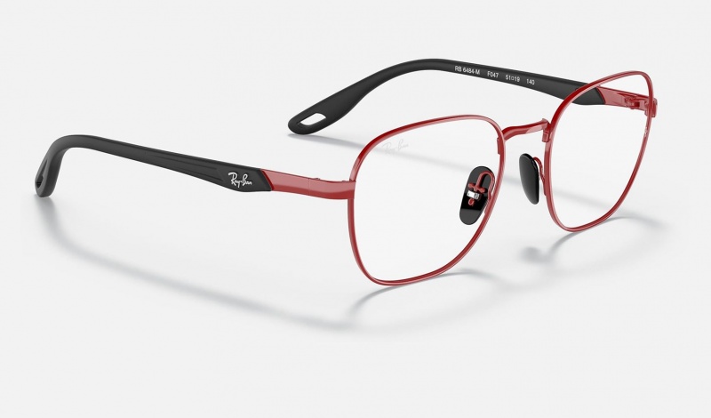 Ray Ban RB6484m Scuderia Ferrari Collection Men's Eyeglasses Red | 79038-EYKC