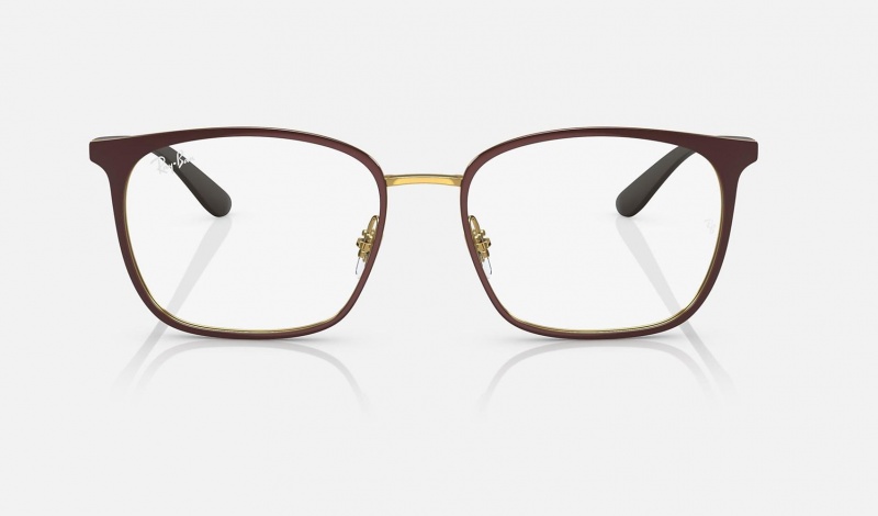 Ray Ban RB6486 Optics Men's Eyeglasses Gold | 70418-KBUP