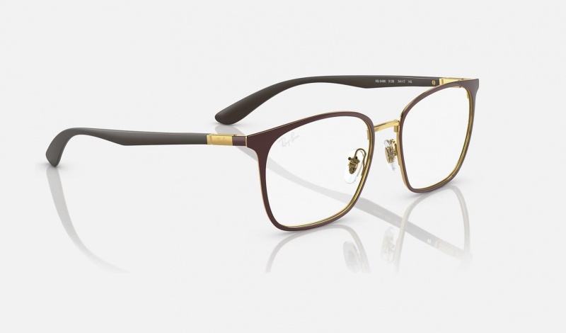 Ray Ban RB6486 Optics Men's Eyeglasses Gold | 70418-KBUP