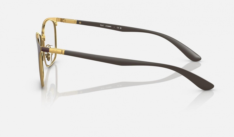 Ray Ban RB6486 Optics Men's Eyeglasses Gold | 70418-KBUP